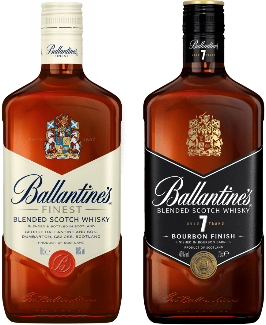 ballantines bottles